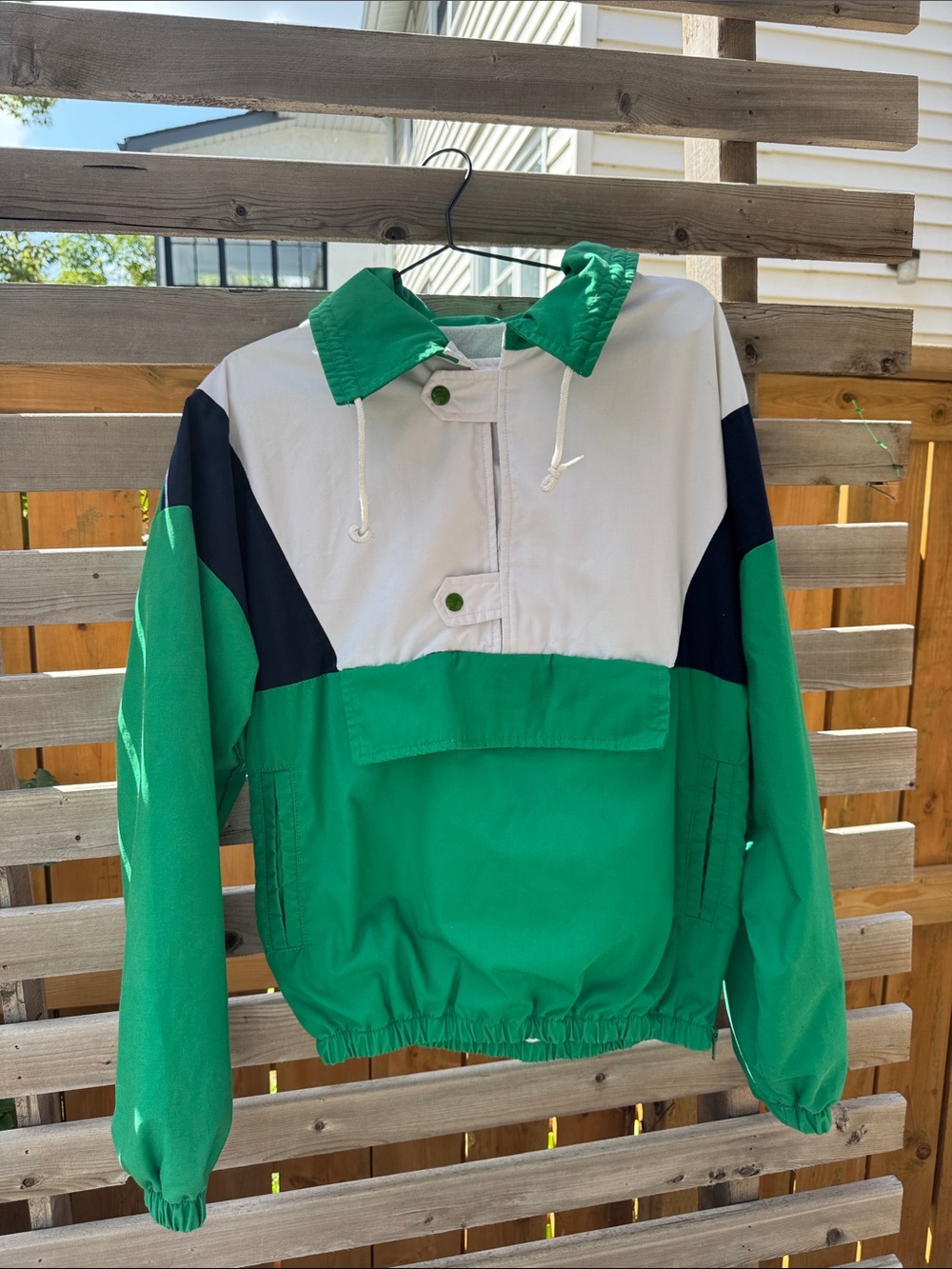 Vintage Unisex Pullover Jacket With Side Zipper
